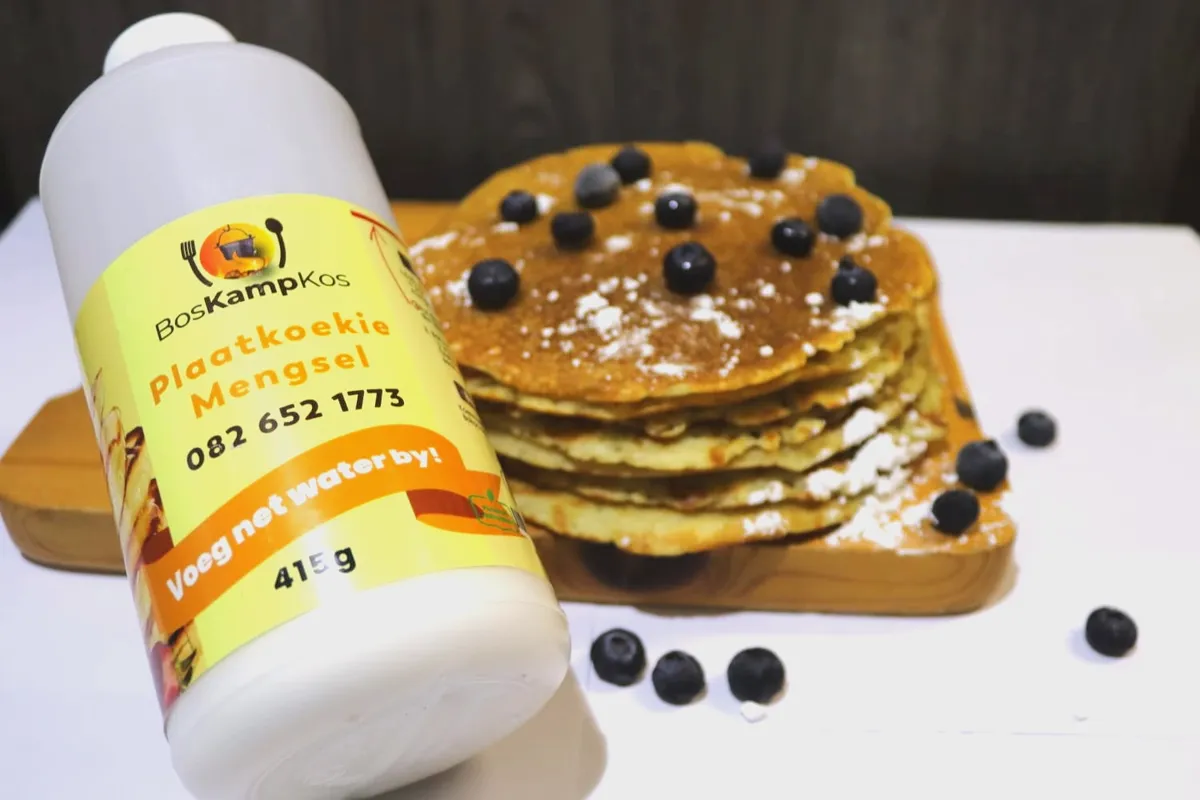 BosKampKos plaatkoekies flapjack mix flavours including chocolate and caramel for camping