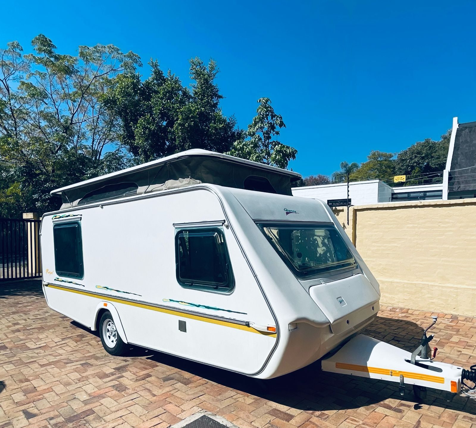 Gypsey Regal caravan available for rental on Kampi, showing the renting alternative to buying