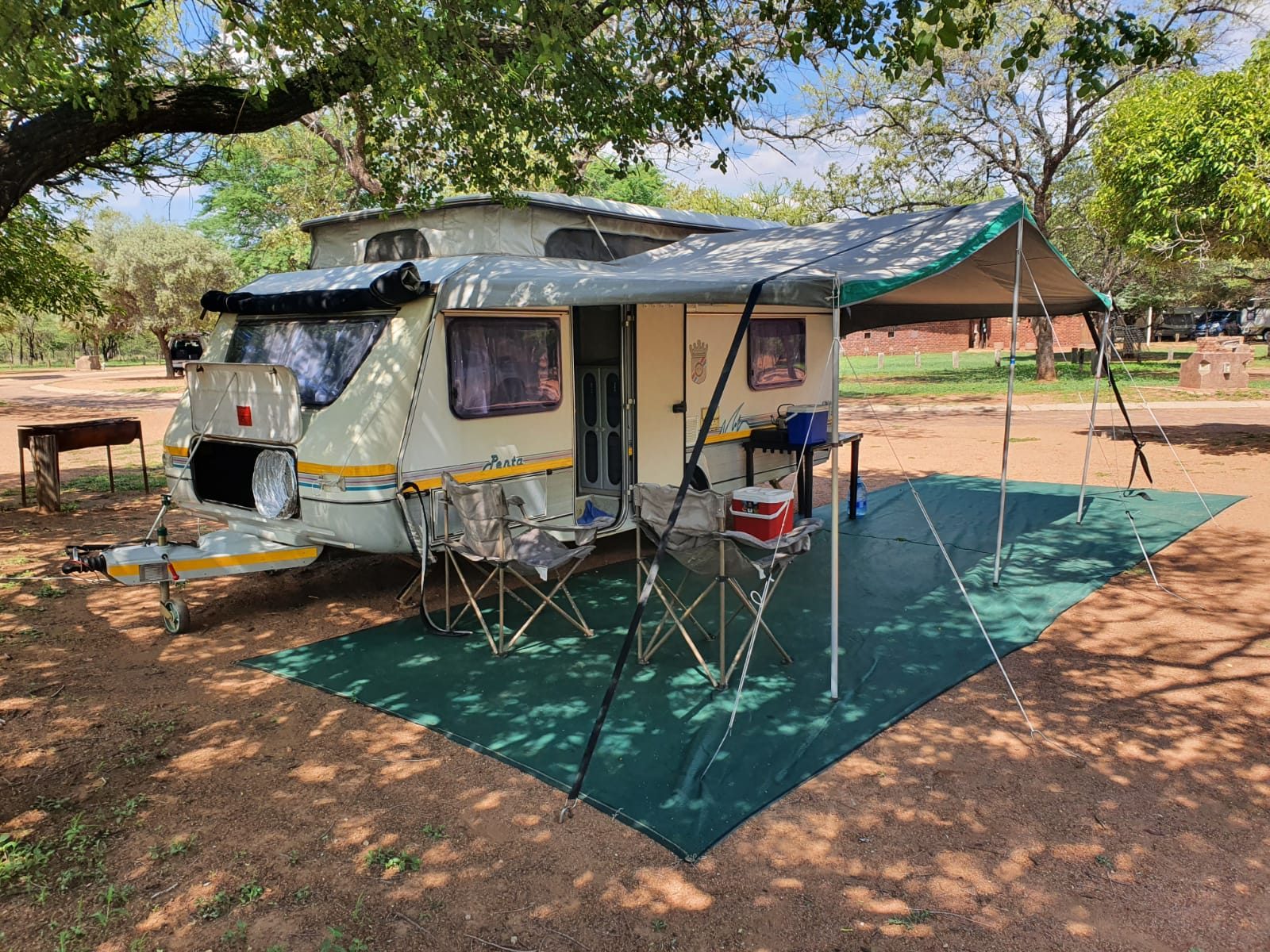 Jurgens Penta caravan ready for NAMPO festival camping