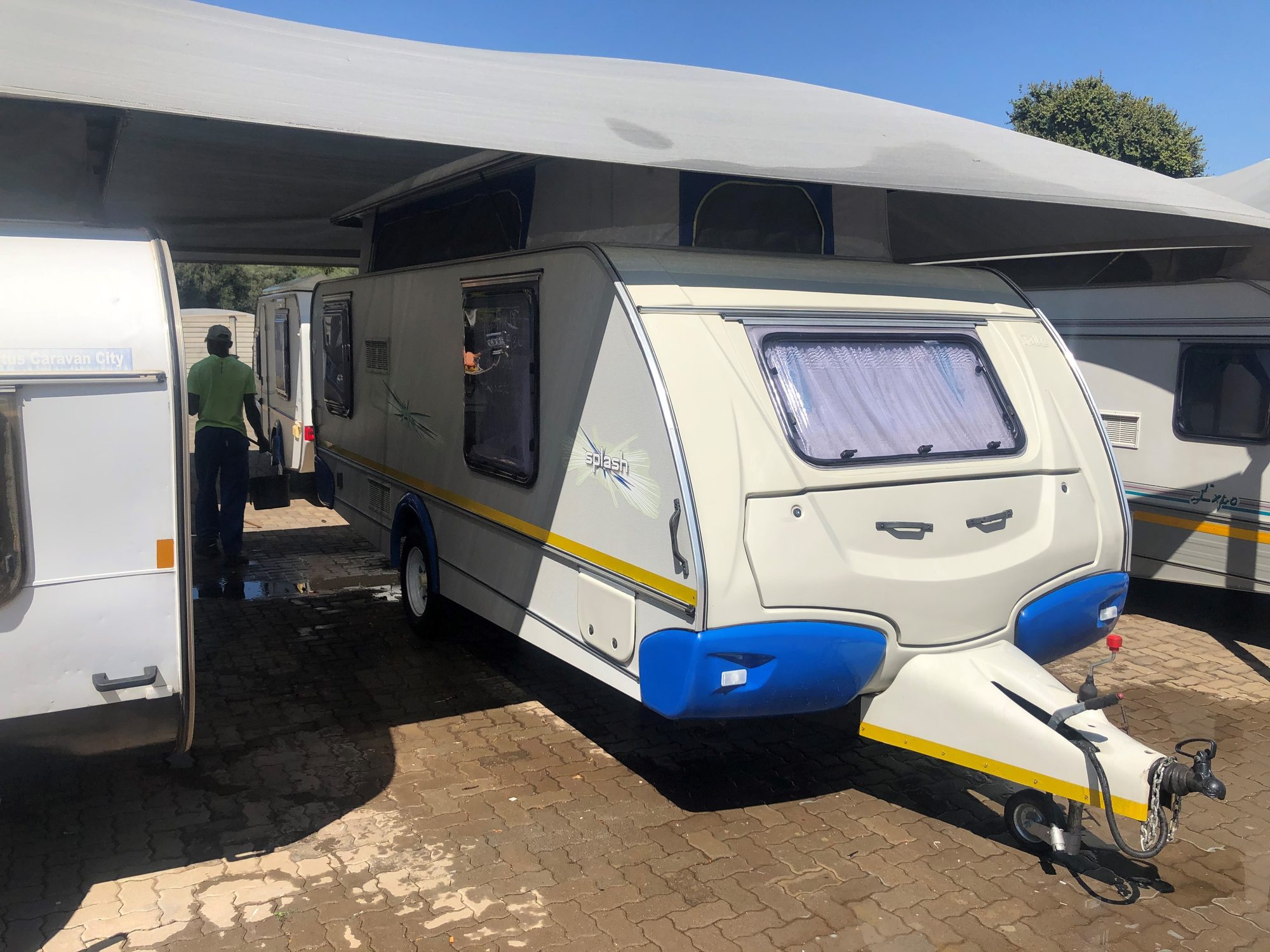 Lightweight family caravan suited to a Drakensberg weekend